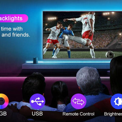 3M LED Strip Lights Rope Light for TV, Gaming and Computer (Lights Strip App with Remote Control).