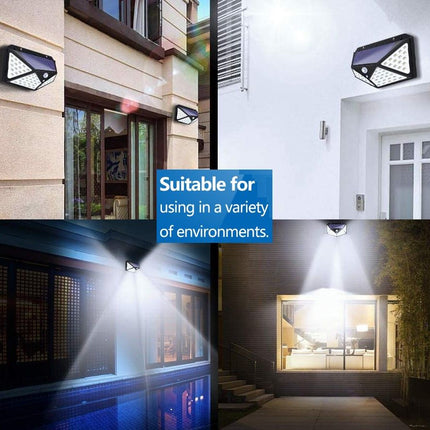 100 Waterproof LED Motion Sensor Solar Security Lights Outdoor (2pack).