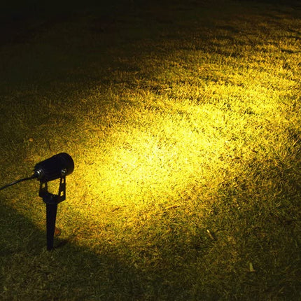 3 x LED Spotlights Powered Solar Garden Lights Outdoor Waterproof (Warm White).