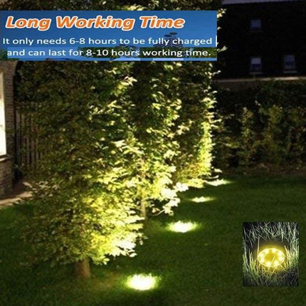 8 Pack LED Solar Pathway Lights Outdoor Solar Ground Lights (Warm White).