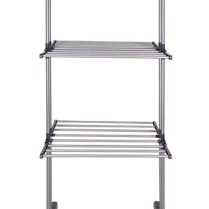 3 Tier Foldable Clothes Drying Rack for Laundry Dryer with Hanger Stand Rail Indoor.