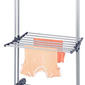 3 Tier Foldable Clothes Drying Rack for Laundry Dryer with Hanger Stand Rail Indoor.