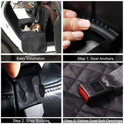 Waterproof Dog Seat Cover with View Mesh and Scratch Prevent Antislip for Trucks ,Cars and SUV.