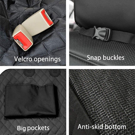 Waterproof Dog Seat Cover with View Mesh and Scratch Prevent Antislip for Trucks ,Cars and SUV.