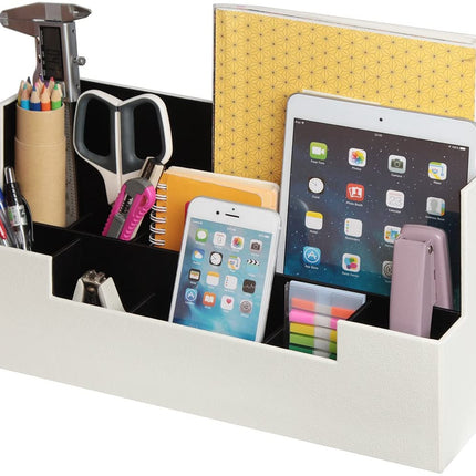 Desk Supplies Office Organizer Caddy (White).