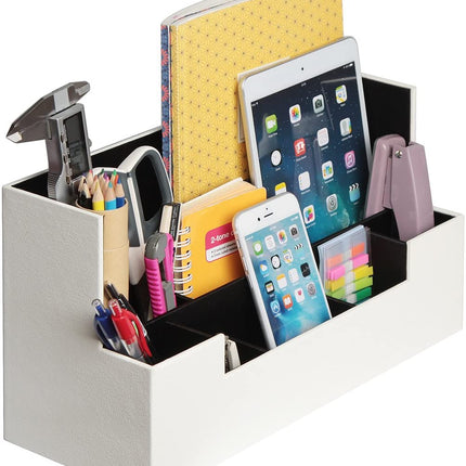 Desk Supplies Office Organizer Caddy (White).