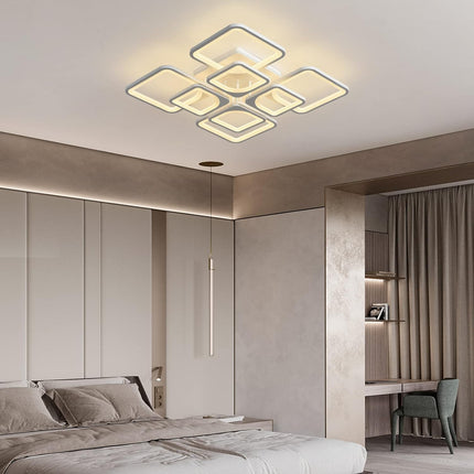 Modern LED Ceiling Light Dimmable with Remote Control.