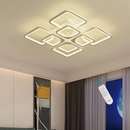 Modern LED Ceiling Light Dimmable with Remote Control.