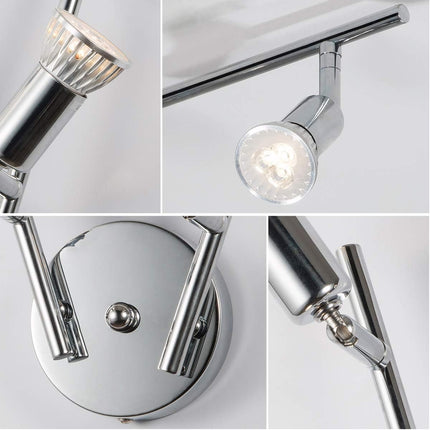 Modern 4 Light Track Lighting Kit LED (Chrome).