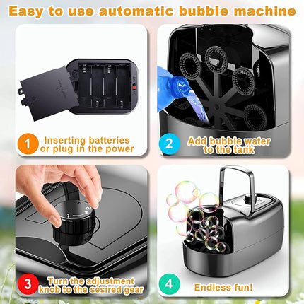 Bubble Machine Kids, Automatic Maker Toy.