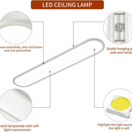 Dimmable LED Ceiling Light, 48W White.