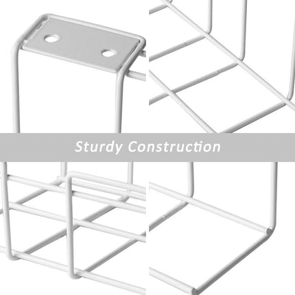 2 Pack Under Desk Cable Management Tray, White.