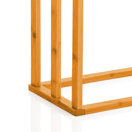 CARLA HOME Bamboo Towel Bar Holder Rack 3-Tier Free Standing for Bathroom. Towel Racks. Towel Rail Bathroom Accessory. Shower Hand Dish Towel. Towel Holder. Hand Towel Bar (Standard).