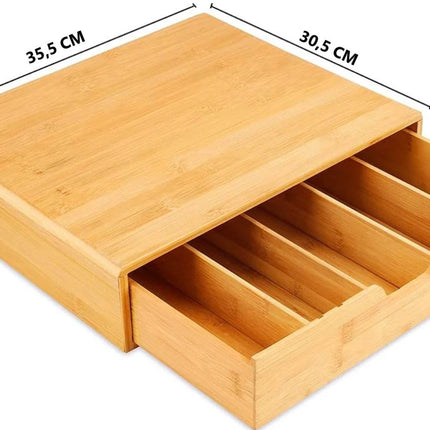 Bamboo K-Cup Coffee Pod Holder Storage Organizer  for Kitchen, Jewelry and Cosmetic.