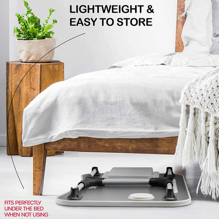 Laptop Bed Desk with Storage and foldable legs for Adults, Kids & Home Office.