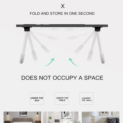 Laptop Bed Desk with Storage and foldable legs for Adults, Kids & Home Office.