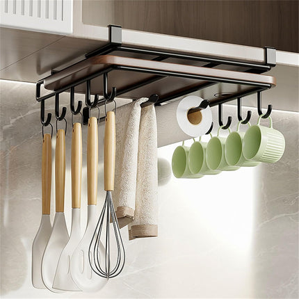 Multifunctional Under Cabinet Cutting Board Metal Holder Organiser.