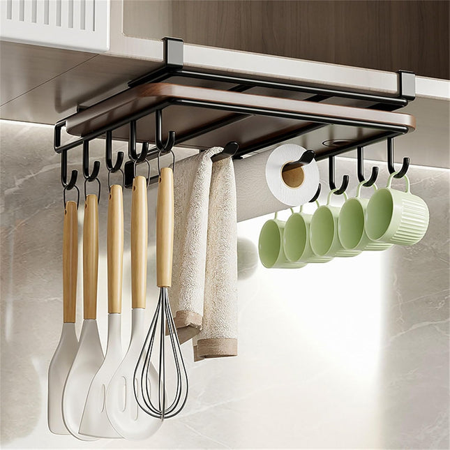 Multifunctional Under Cabinet Cutting Board Metal Holder Organiser.