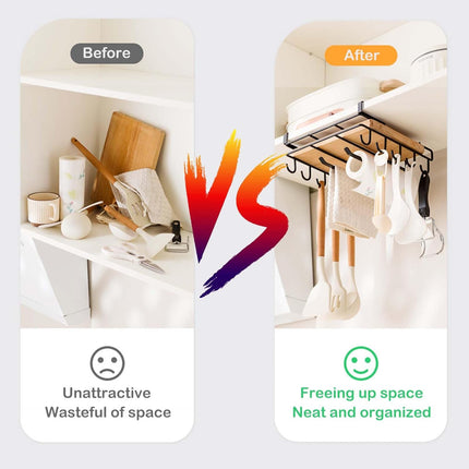 Multifunctional Under Cabinet Cutting Board Metal Holder Organiser.