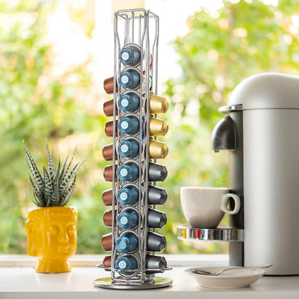 Coffee Pods Holder Storage Compatible with 40 Nespresso Pods.