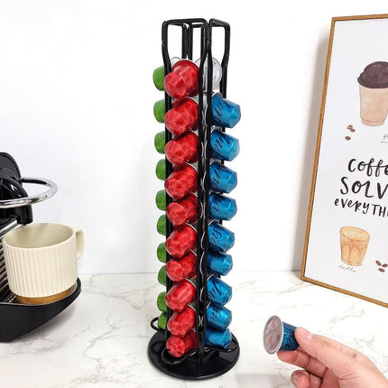 Coffee Pods Holder Storage Compatible with 40 Nespresso Pods.