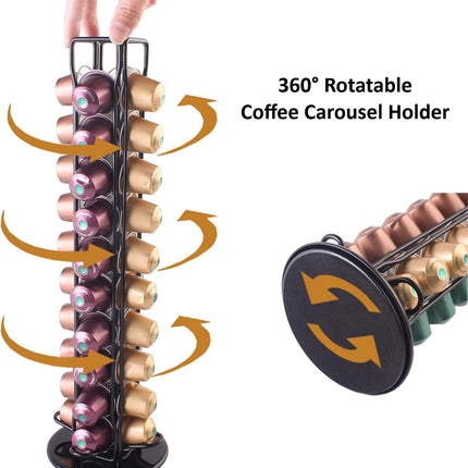 Coffee Pods Holder Storage Compatible with 40 Nespresso Pods.