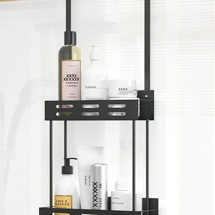 CARLA HOME Over the Door 2-tier Shower Caddy Organizer Shelf with Hooks for Bathroom.