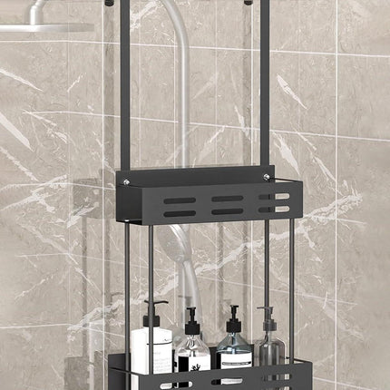 CARLA HOME Over the Door 2-tier Shower Caddy Organizer Shelf with Hooks for Bathroom.