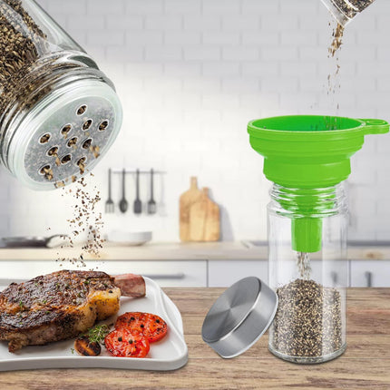 CARLA HOME 20-Jar Spice Rack Organizer Storage for Kitchen Countertop or Cabinet.