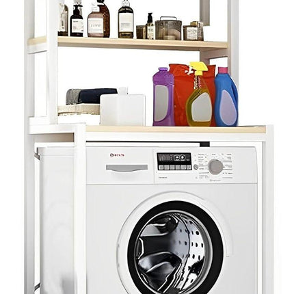CARLA HOME 3-Tier Over Washing Machine Storage Rack Laundry Shelf Organizer for Bathroom or Toilet (White).