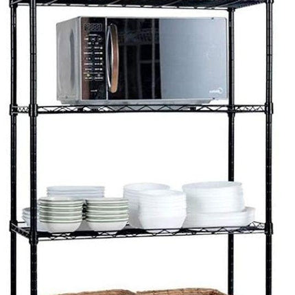 CARLA HOME 5-Tier Adjustable Metal Storage Shelves Wire Rack Organizer for Kitchen, Pantry, Bathroom or Laundry Room (60cm W x 40cm D x 176cm H).