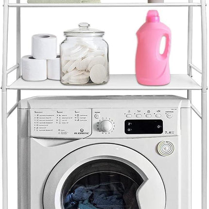 CARLA HOME 3-Tier Over Washing Machine Storage Rack for Laundry Room Space Saving, Towels, Detergent & Bathroom Essentials.
