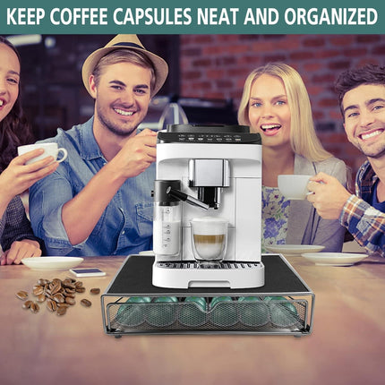 CARLA HOME K-Cup Coffee Pod Drawer for 36 Coffee Pods Storage for Home Kitchen Counter Organizer.