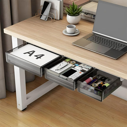 CARLA HOME 3‑Pack Under Desk Storage Drawers Hidden Pull‑Out Organizer for Office & Home.