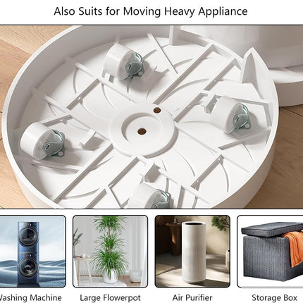 CARLA HOME Rolling Plant Stand with 360° Wheels for Indoor Pots (26 cm).