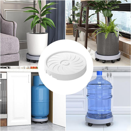 CARLA HOME Rolling Plant Stand with 360° Wheels for Indoor Pots (26 cm).