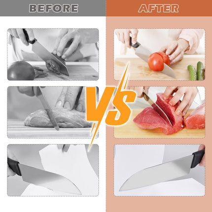 CARLA HOME Rolling Knife Sharpener Kit with 5 Magnetic Angles (12°/15°/17°/19°/22°) for Chef & Home Kitchen Use.