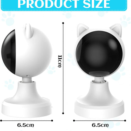 CARLA HOME Interactive Laser Toy for Cats with Adjustable Angle, USB Rechargeable & 2 Speed Modes.