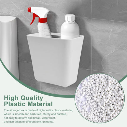 CARLA HOME 4-Pack Self-Adhesive Wall Storage Box for Cabinet Doors, Kitchen, Bathroom & Office.