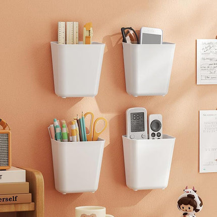 CARLA HOME 4-Pack Self-Adhesive Wall Storage Box for Cabinet Doors, Kitchen, Bathroom & Office.