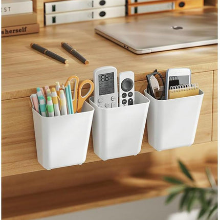 CARLA HOME 4-Pack Self-Adhesive Wall Storage Box for Cabinet Doors, Kitchen, Bathroom & Office.