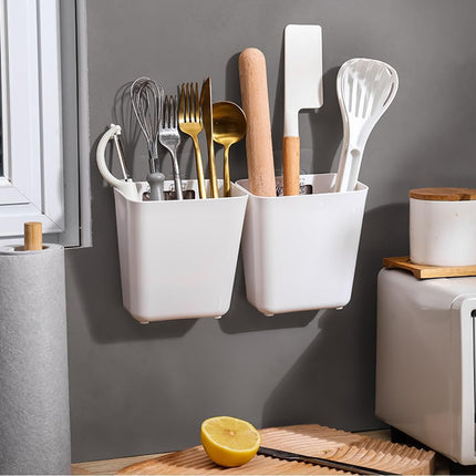 CARLA HOME 4-Pack Self-Adhesive Wall Storage Box for Cabinet Doors, Kitchen, Bathroom & Office.