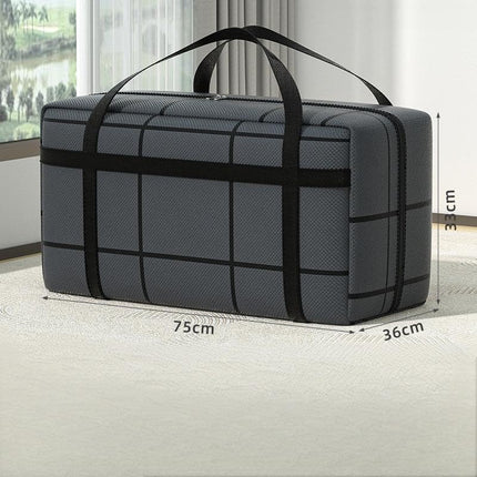 CARLA HOME 4-Pack 180L Extra Large Moving Storage Bags with Handles & Duty Zippered for Clothes, Travel, Space Saving & Camping.
