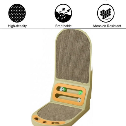 CARLA HOME Vertical Cat Scratching Board with Durable Cardboard for Indoor Cats.
