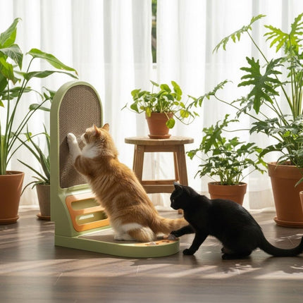 CARLA HOME Vertical Cat Scratching Board with Durable Cardboard for Indoor Cats.