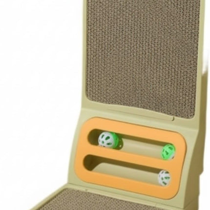 CARLA HOME Vertical Cat Scratching Board with Durable Cardboard for Indoor Cats.