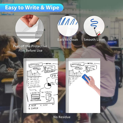 CARLA HOME Whiteboard Easel Portable Magnetic Dry Erase Board with Adjustable Tripod Stand & Height Adjustable for Office & Home (90x60cm).