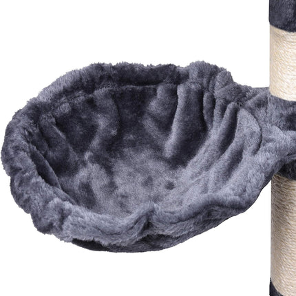 CARLA HOME 120cm Cat Tree for Indoor Cats with Condo, Hammock & Plush Perchfor for Kittens & Adult Cats.