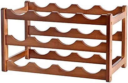 3-layer Bamboo Wine Storage Rack (12 bottles).