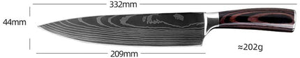 Professional Chef's Knives for Kitchen and Restaurants (20 cm).